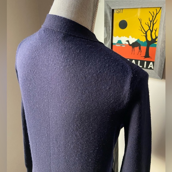 J Crew Collection leather-front cardigan - Picture 9 of 11